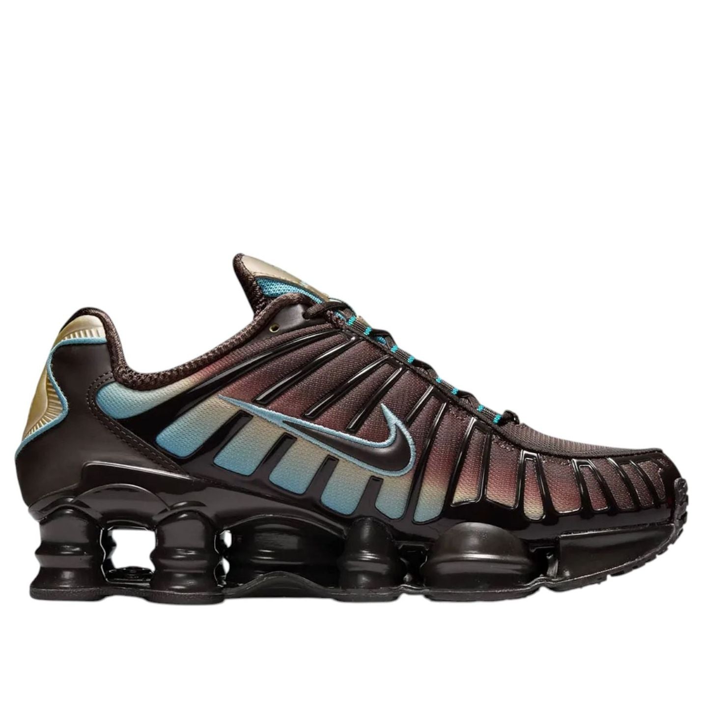 Кроссовки (WMNS) Nike Shox TL 'Velvet Brown Denim Turquoise' — фото 2