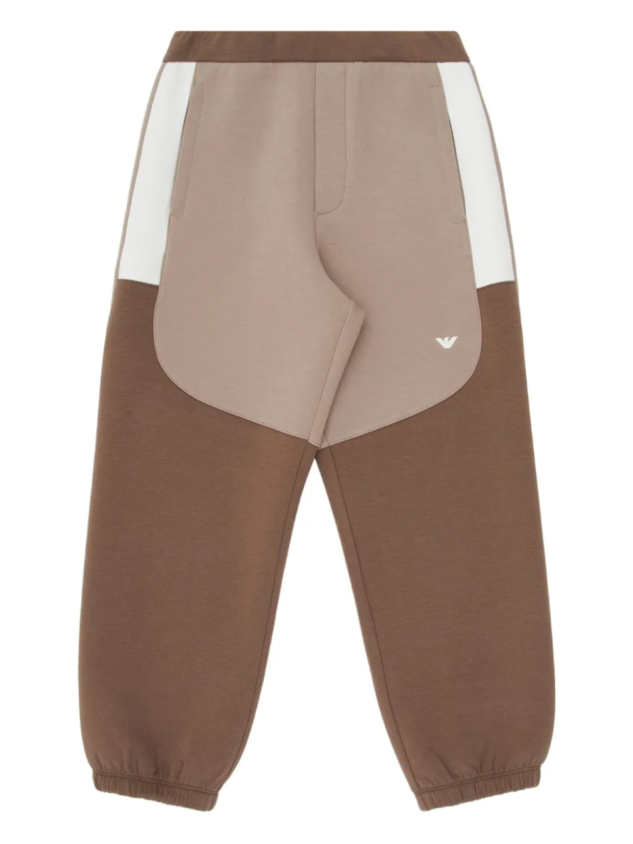 

Спортивные брюки с логотипом Emporio Armani Kids, коричневый