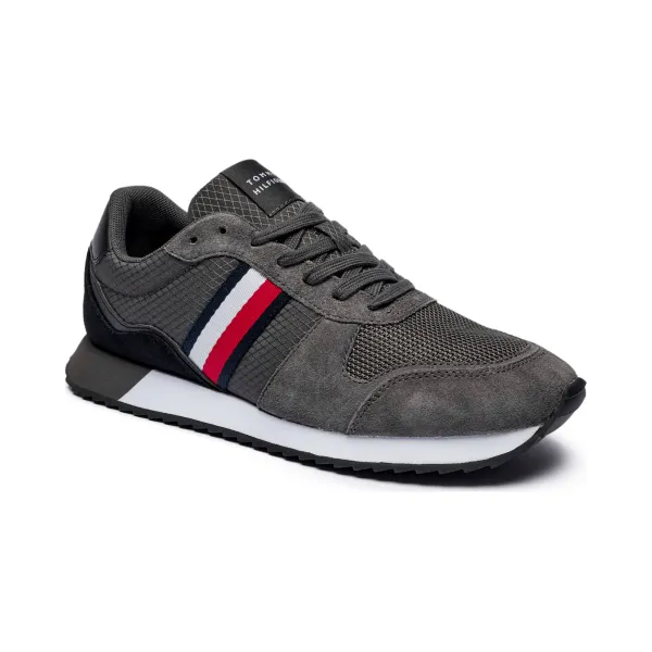 

Кроссовки Runner evo с добавлением кожи Tommy Hilfiger, серый