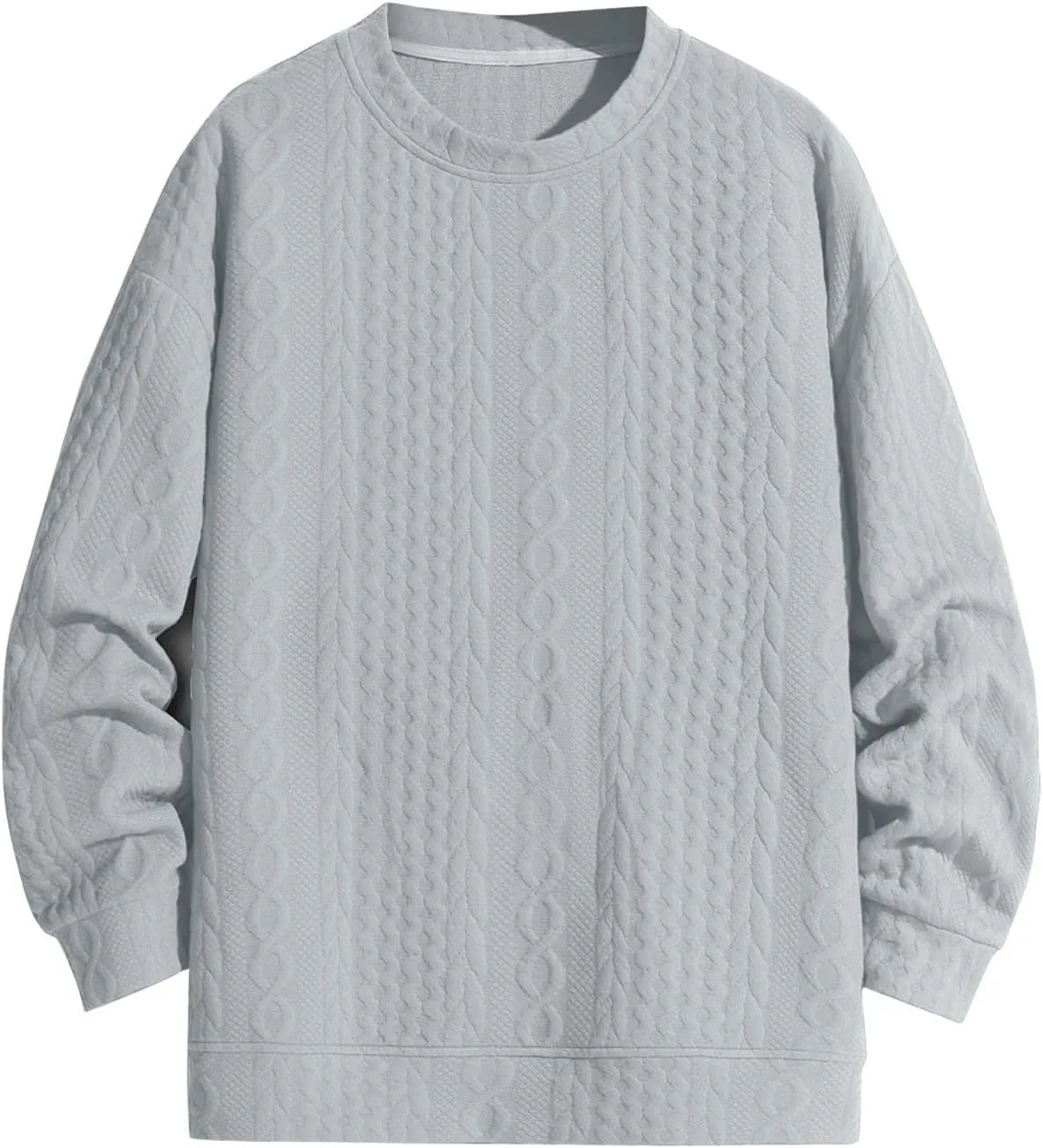 

Мужской свитер Casual Long Sleeve Loose Fit Cable Knitted Pullover, M-3XL RTRDE