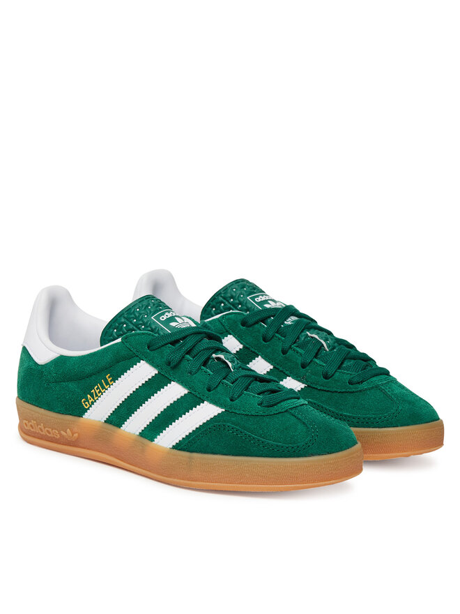 Кроссовки Gazelle Indoor JS3800 Adidas, зеленый — фото 2
