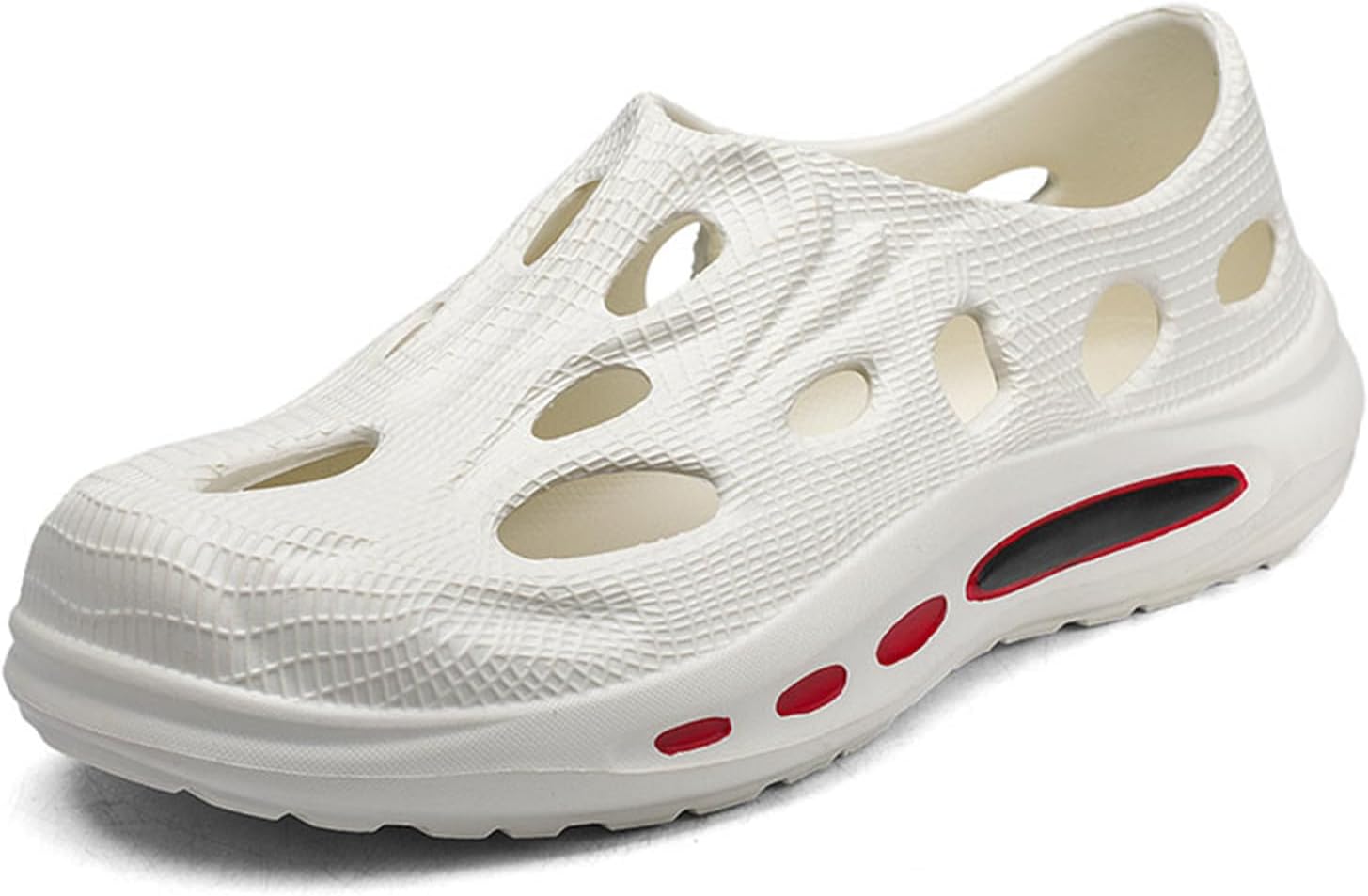 

Мужские кроссовки FLIOZY на шнуровке, с отверстиями для водных видов спорта, дышащие, легкие, для ходьбы, пляжные сандалии, белый