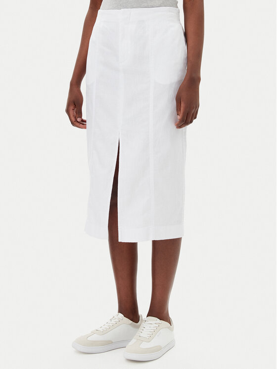 

Юбка миди стандартный крой J20J225327 Calvin Klein Jeans, белый
