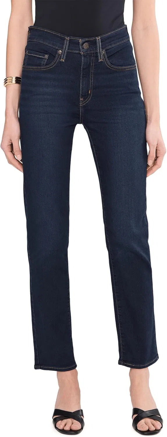 Джинсы высокие прямые Levi's, (New) Face Away (Stretch)