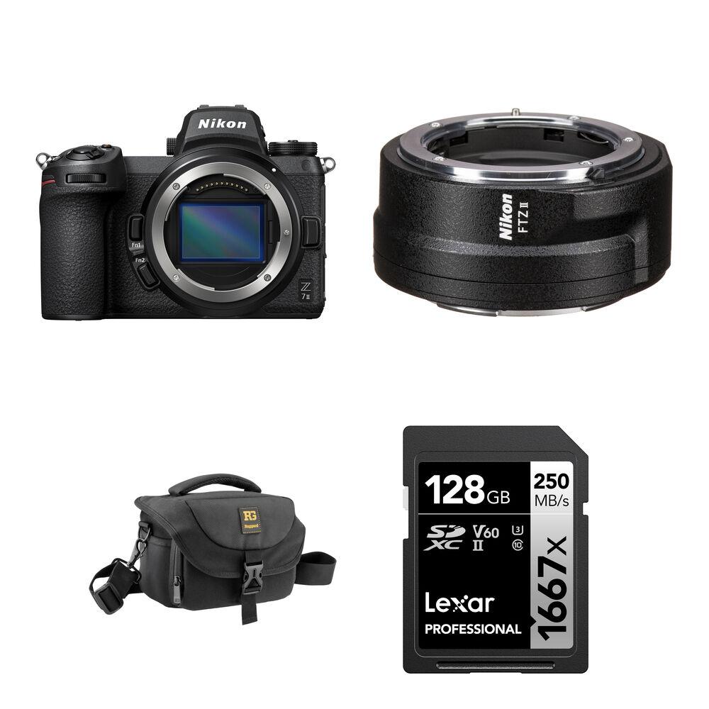 

Беззеркальная камера Nikon Z7 II Mirrorless Camera with FTZ II Mount Adapter and