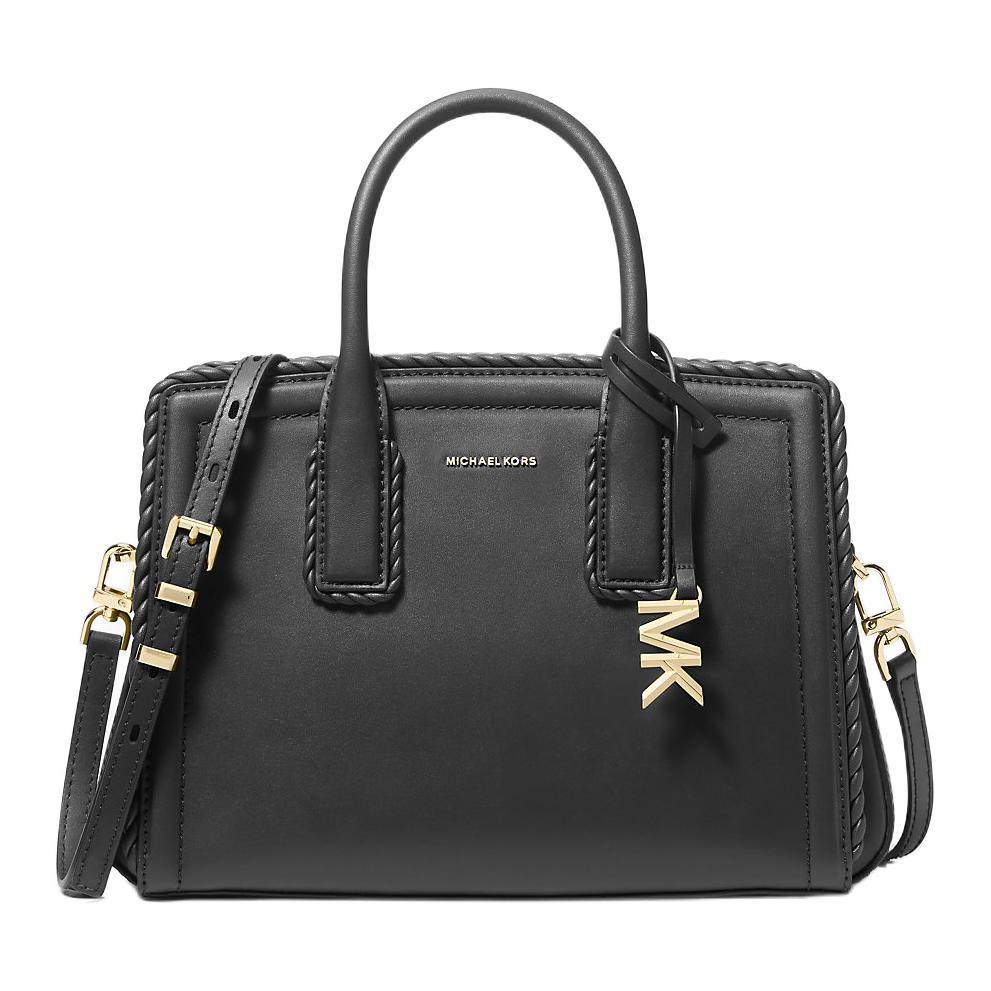 

MICHAEL KORS Кожаная женская сумка через плечо маленькая черная