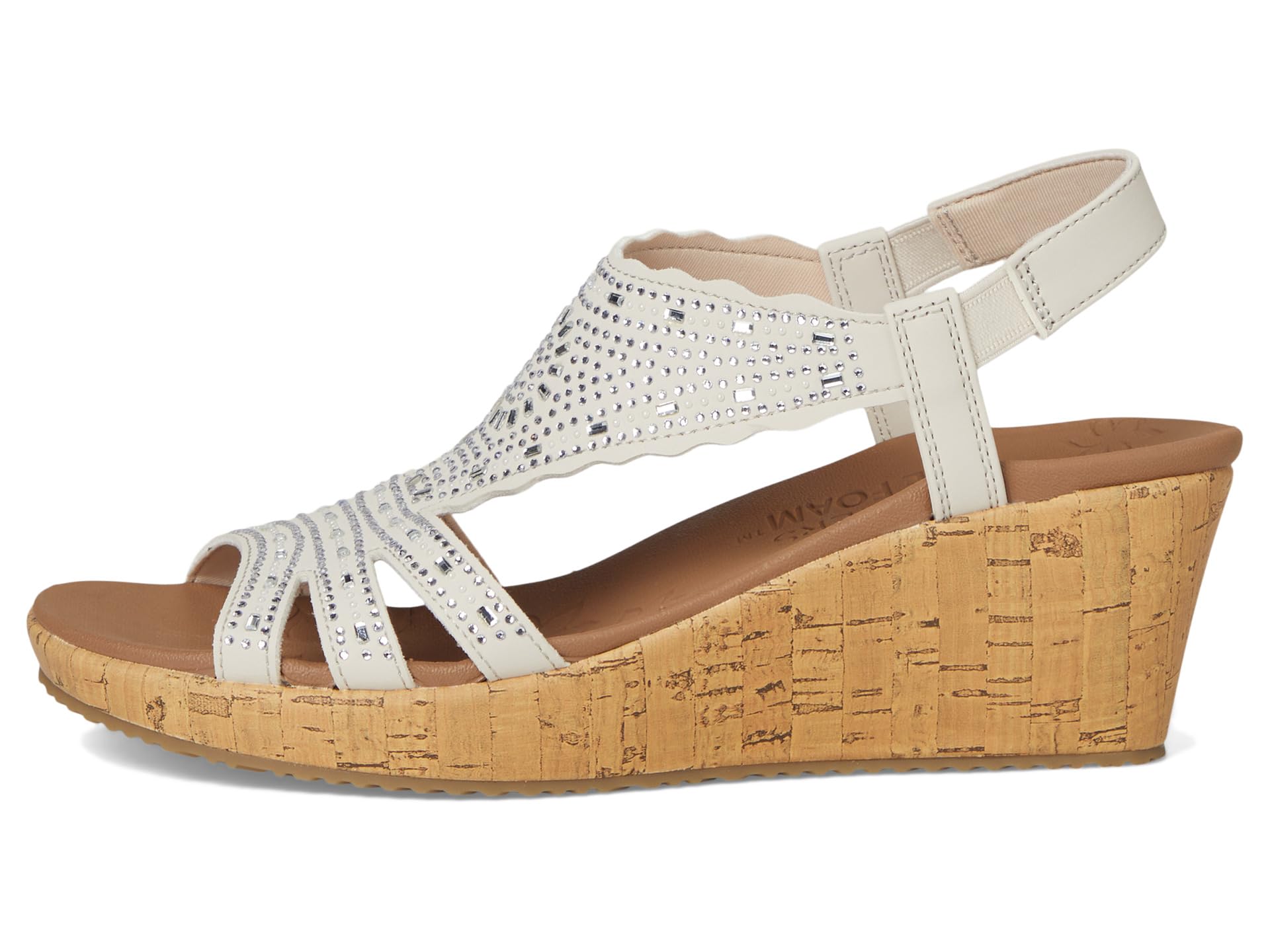 Туфли SKECHERS Beverlee - Dazzling Charm, Off White — фото 4