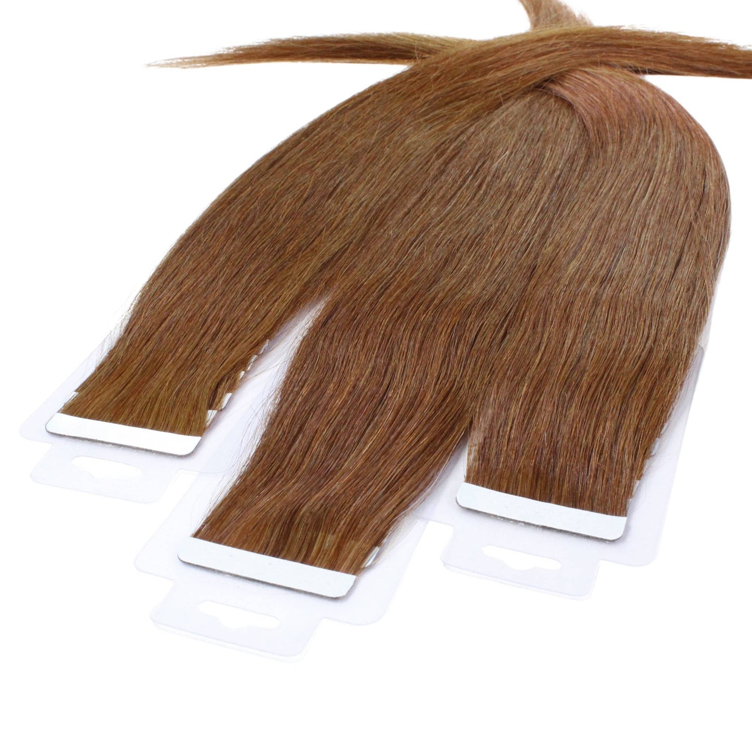 

Накладные волосы tape extensions echthaar #8/03 hellblond natur-gold Hair2Heart, 40cm, количество 10 шт.