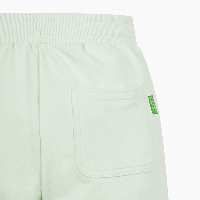 Детские джоггеры с надписью мятного цвета от Benetton Kids — фото 4