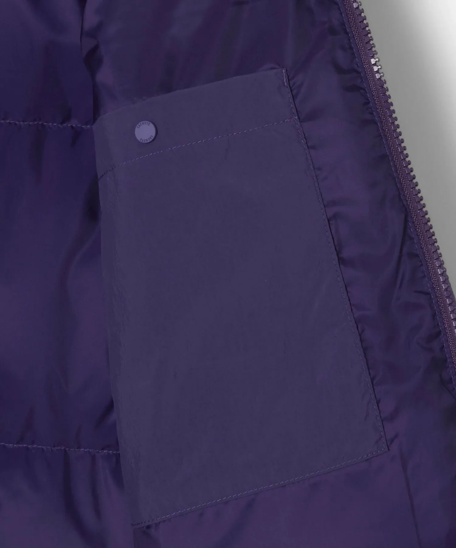 Куртка LACOSTE нейлоновая короткая с капюшоном, Dark blue — фото 4