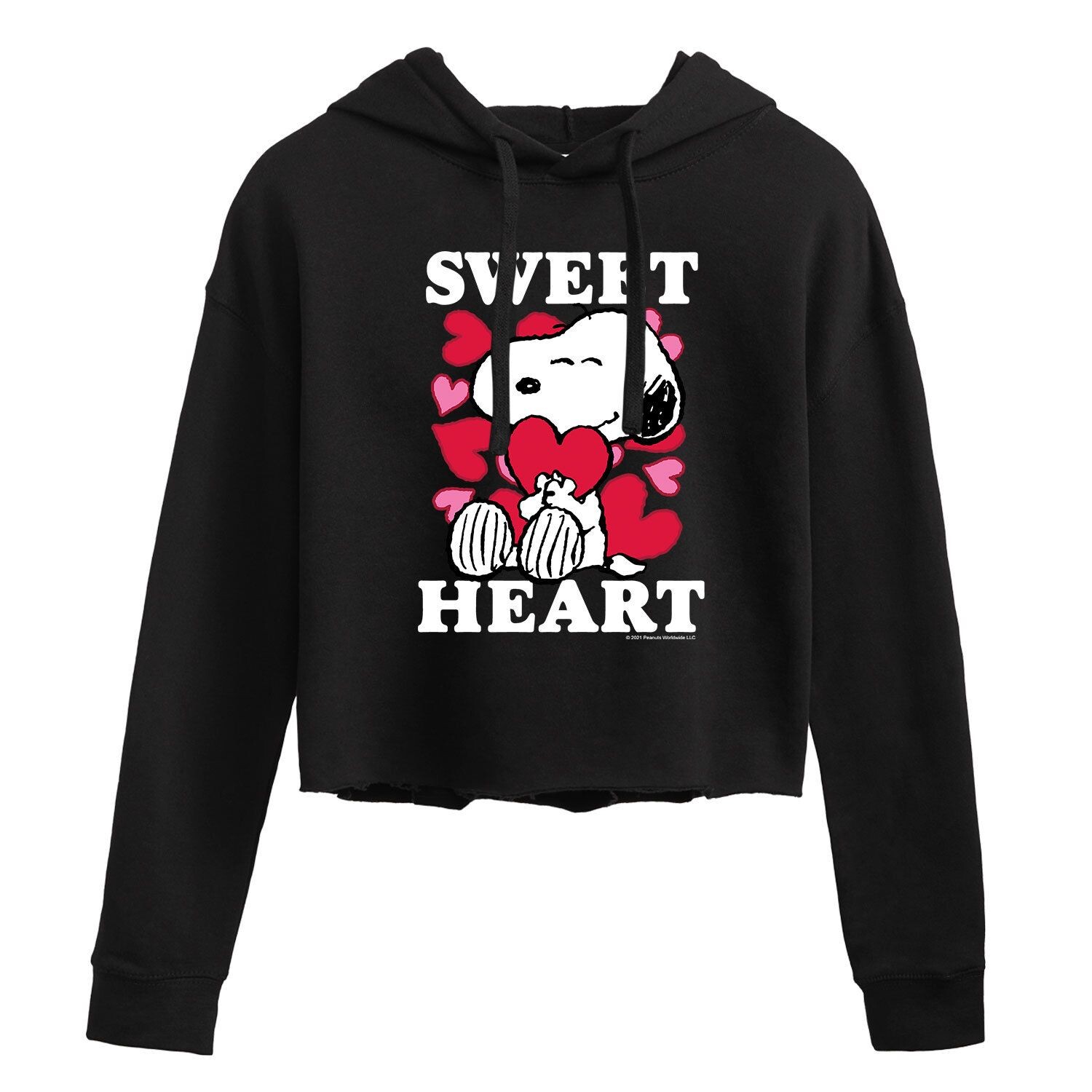 

Укороченное худи Peanuts Snoopy Sweetheart Licensed Character, черный