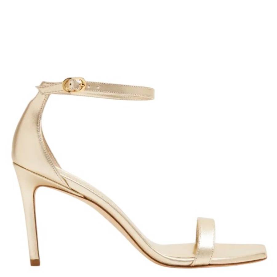 Стюарт Вейцман Светло-золотые Сандалии Nunakedcurve 85 Stuart Weitzman, светло-золотой