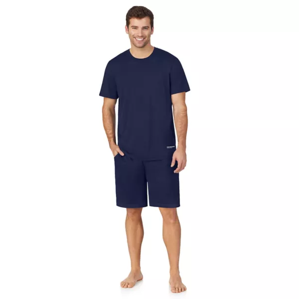 

Мужской комплект пижамы: футболка и шорты Cuddl Duds, синий