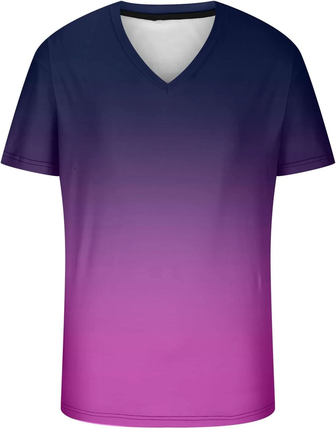 Мужская футболка V-образным вырезом Ombre Color Slim Fit — фото 3