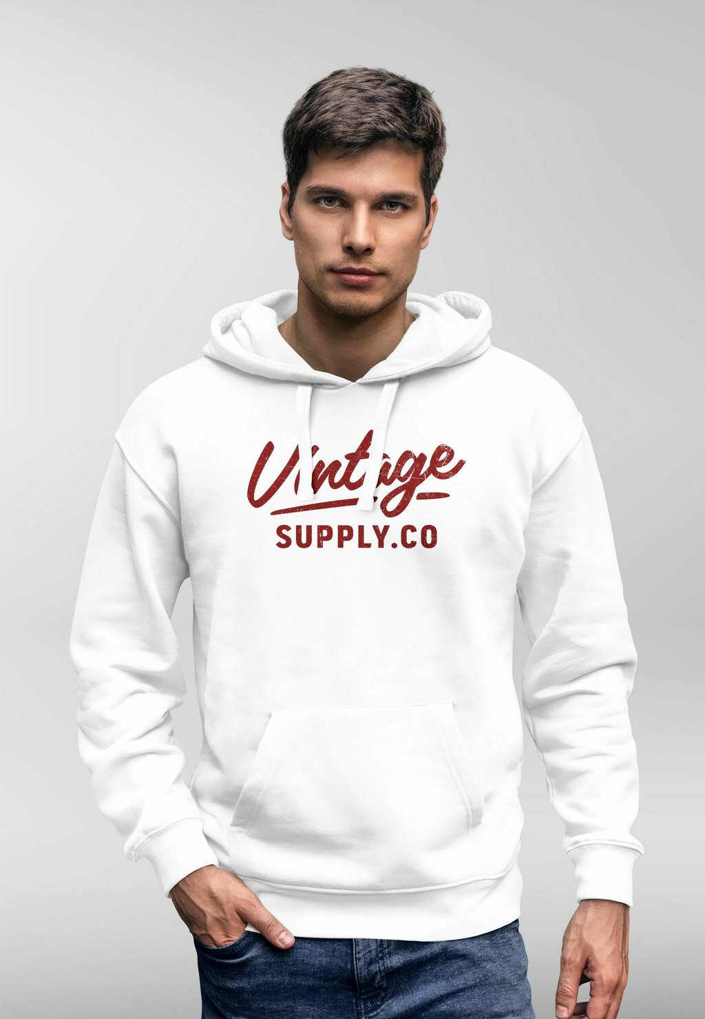 

Толстовка с капюшоном BEDRUCKT VINTAGE SCHRIFTZUG RETRO DESIGN Neverless, светло-красный
