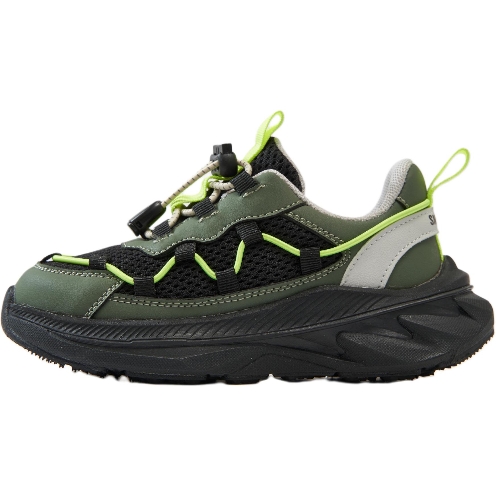 

Детские повседневные низкие кроссовки с противоскользящей подошвой, устойчивые к истиранию, дышащие, увеличивающие рост SNORKS, оливковый