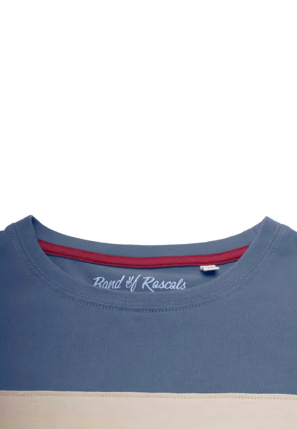 Футболка с блочным принтом Band Of Rascals, Dove/Blue/Sage — фото 3