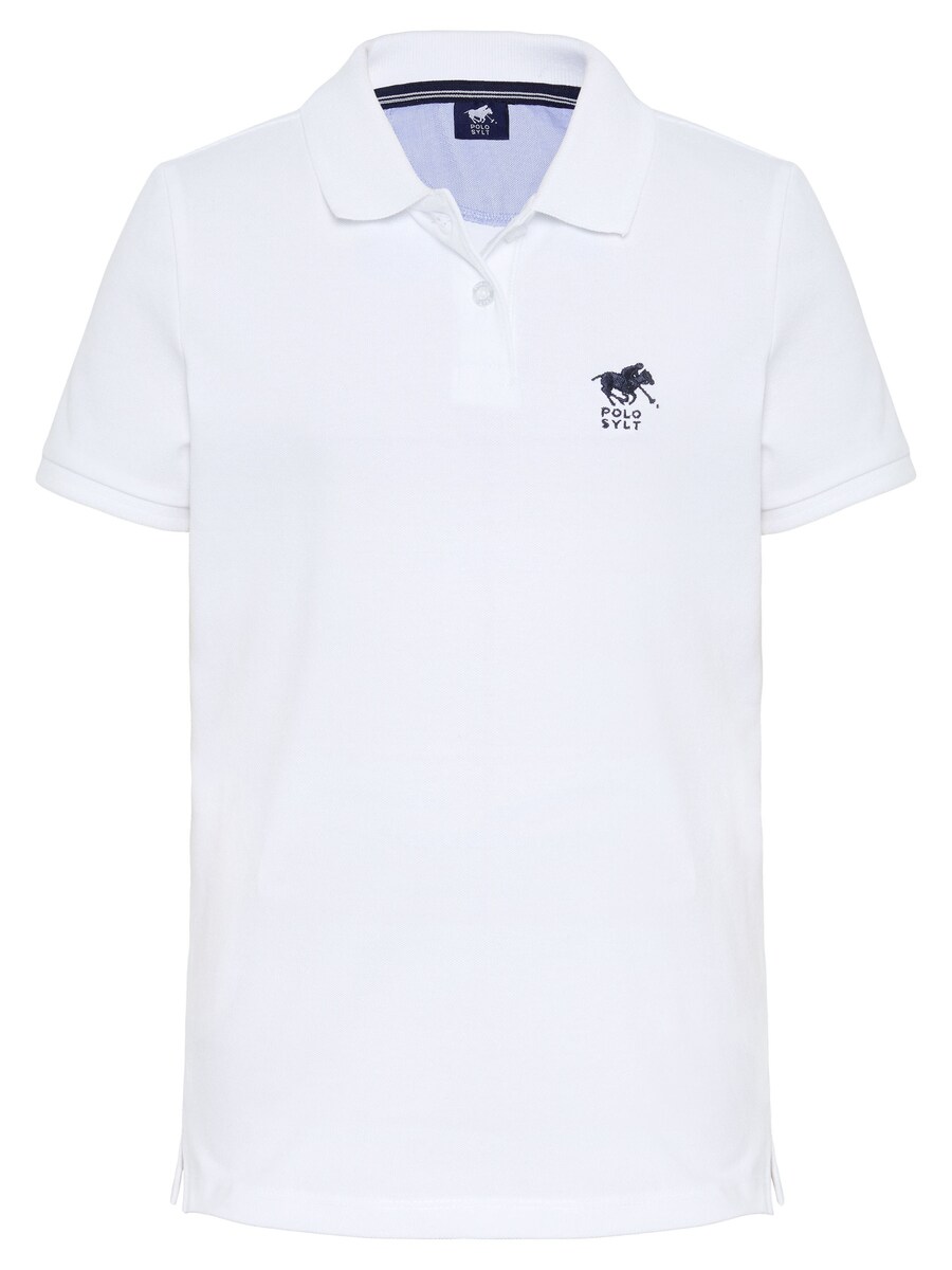 

Футболка Polo Sylt Shirt im Basic-Look mit Label-Stitching, белый