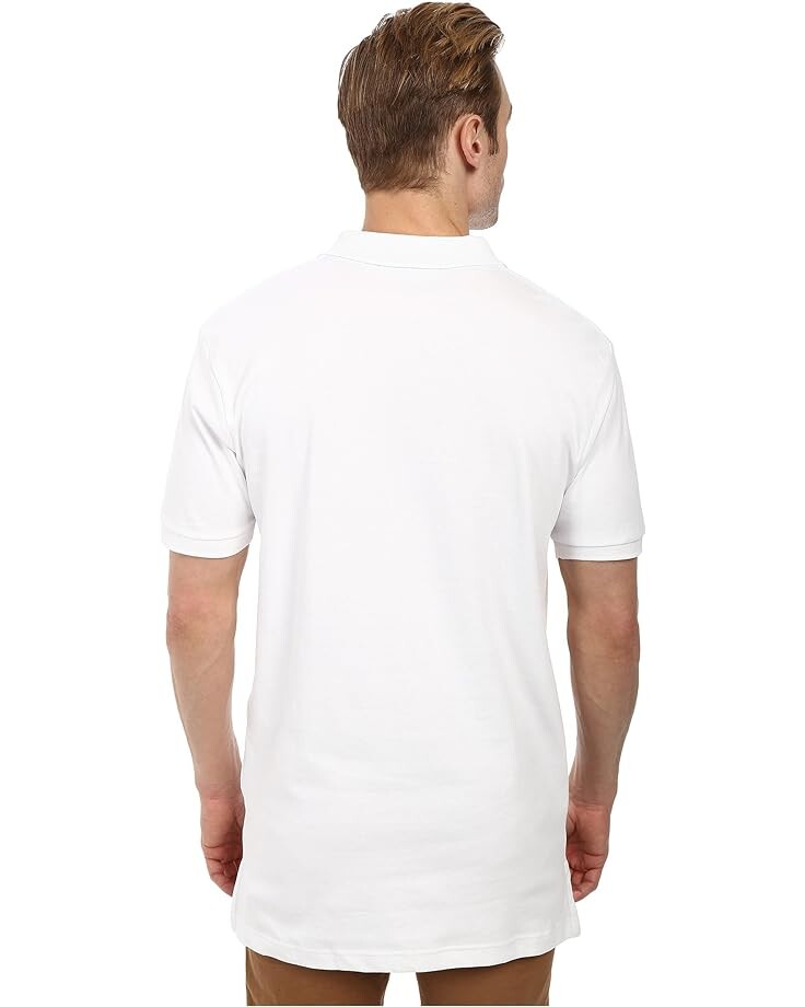 Поло U.S. Polo Assn. Solid Short Sleeve Interlock, белый — фото 3