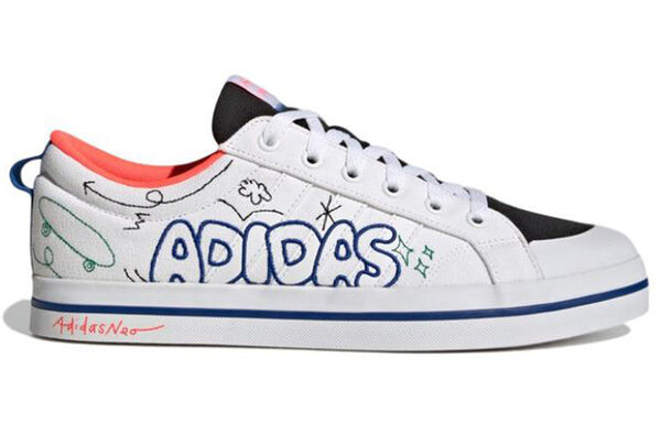 Кроссовки neo bravada повседневная обувь Adidas, белый — фото 2