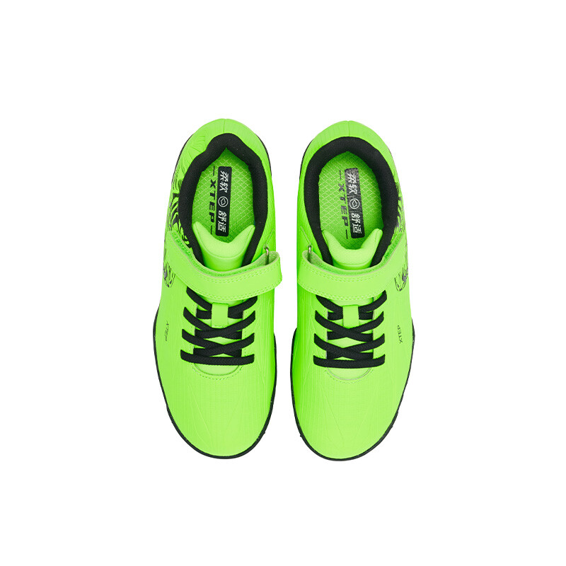 Детские футбольные бутсы GS Low-top Fluorescent Electric Green Xtep, зеленый — фото 3