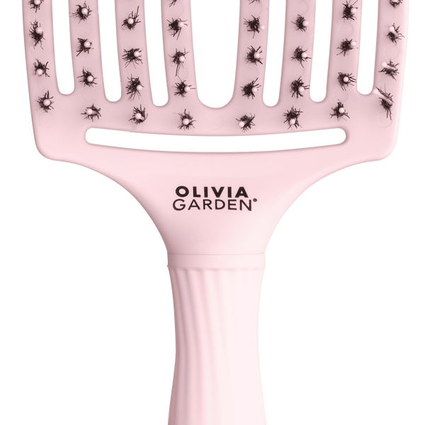 

Щетка для волос размер l, 1 шт. Olivia Garden Fingerbrush combo pastel pink