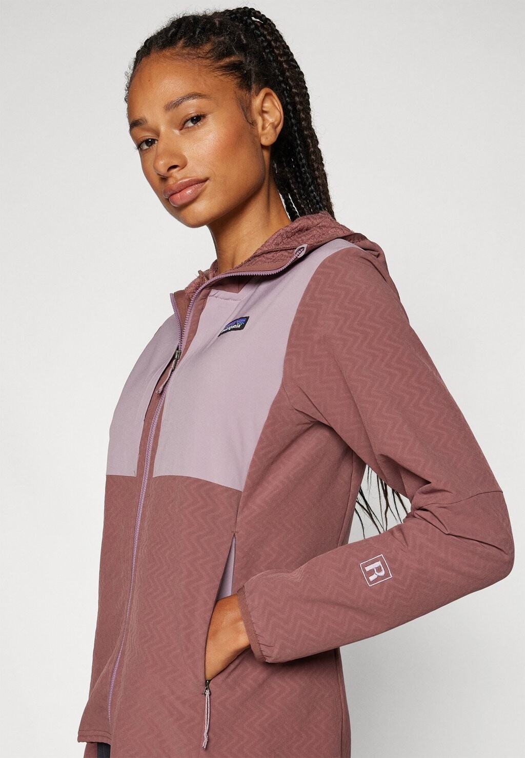

Флисовая куртка R2 CROSSSTRATA HOODY Patagonia, лиловый