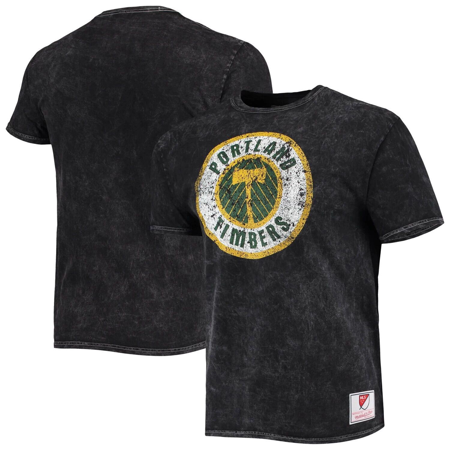 

Мужская черная футболка Mitchell & Ness Portland Timbers From '96 Mineral Wash, Черный, Мужская черная футболка Mitchell & Ness Portland Timbers From '96 Mineral Wash