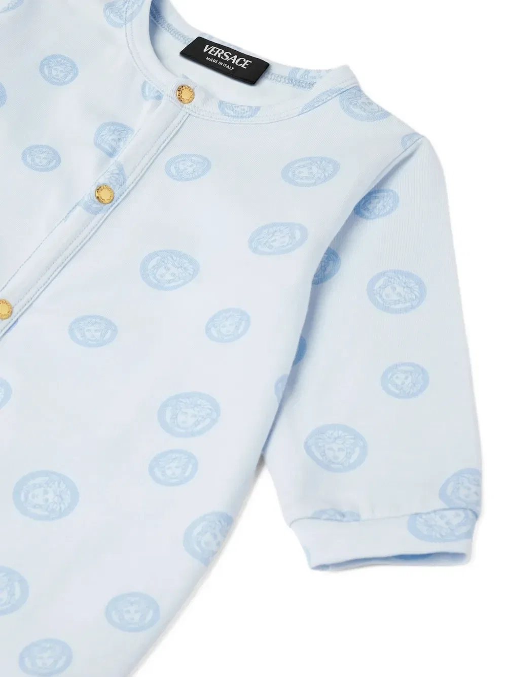 Пижама с принтом Медузы Versace Kids, синий — фото 3