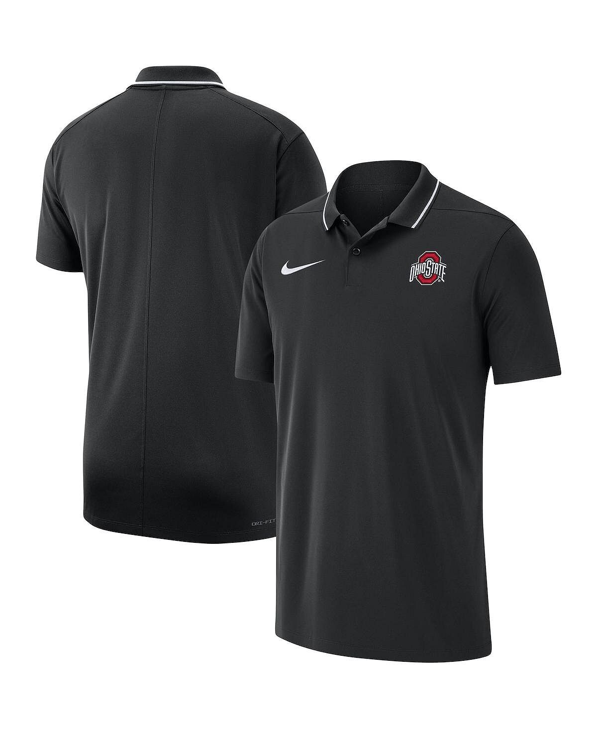 

Мужская черная рубашка-поло Ohio State Buckeyes 2023 Coaches Performance Nike