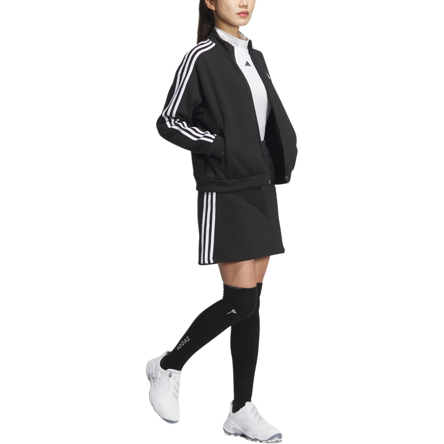 Юбочный костюм женский черный Adidas — фото 4