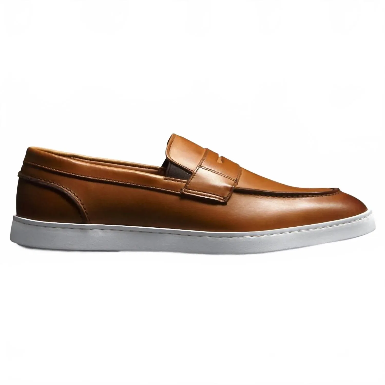 Allen Edmonds Мужские лоферы Randolph без шнурков, коричневого цвета — фото 2