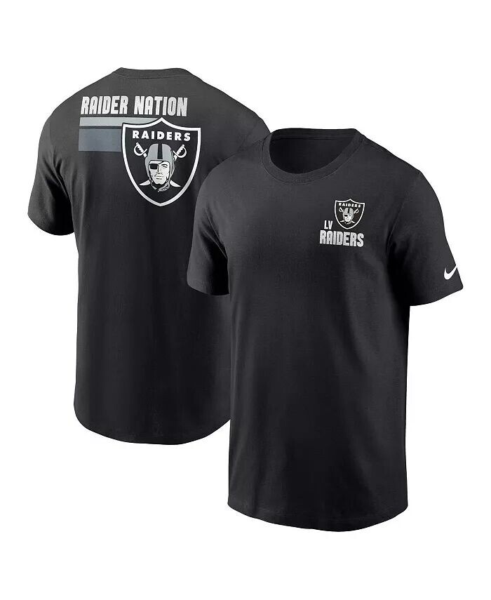

Мужская черная футболка Las Vegas Raiders Blitz Essential Nike