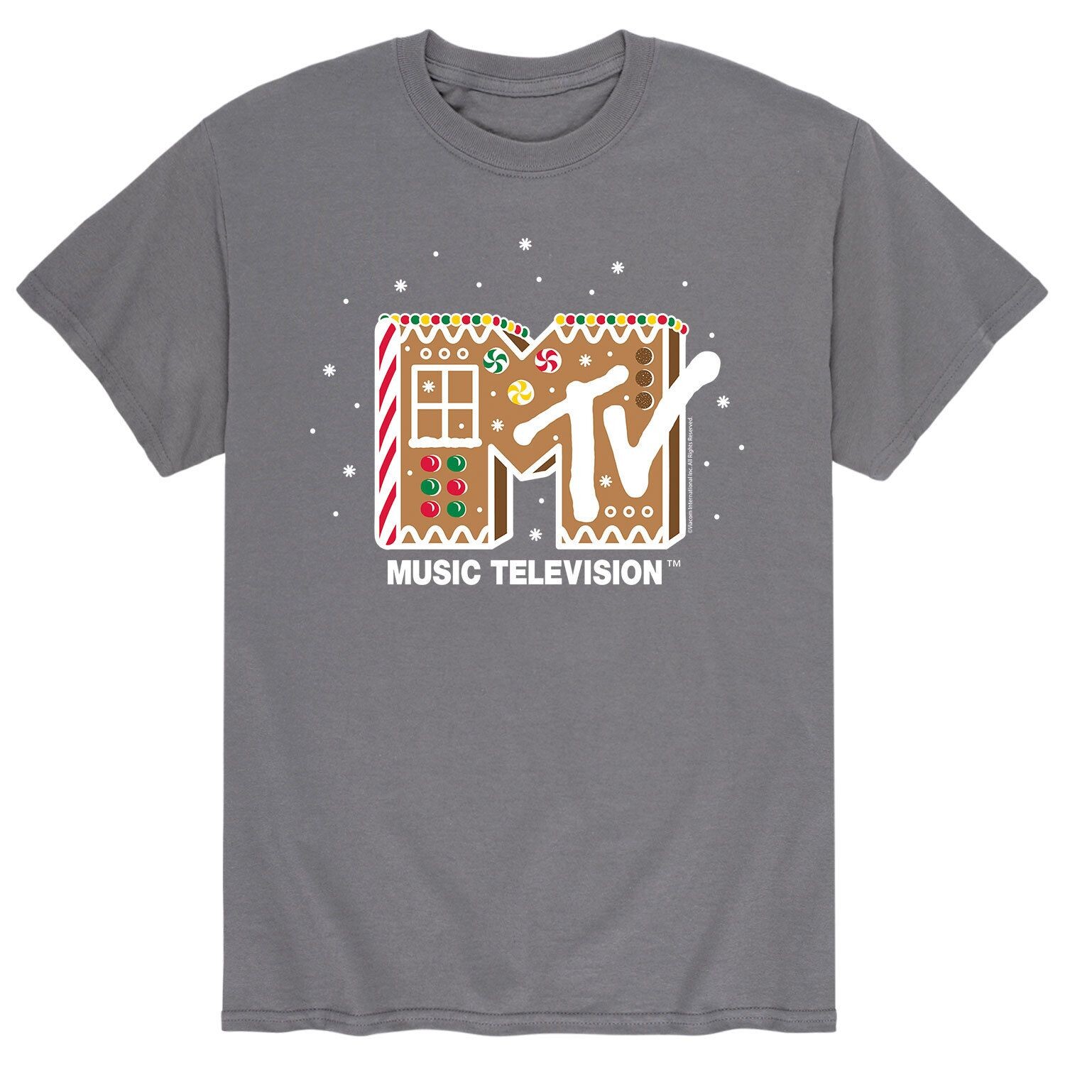

Мужская футболка MTV Classic с имбирным пряником и логотипом Licensed Character