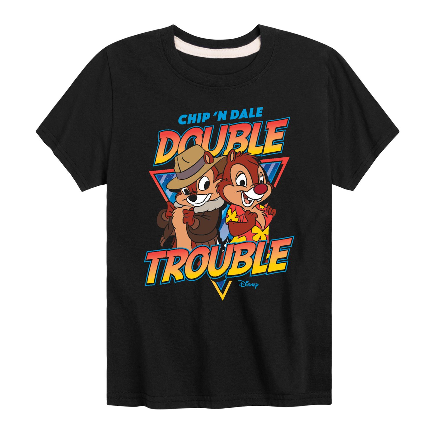 

Футболка с рисунком Double Trouble для мальчиков 8–20 лет Disney's Chip N Dale Licensed Character, черный