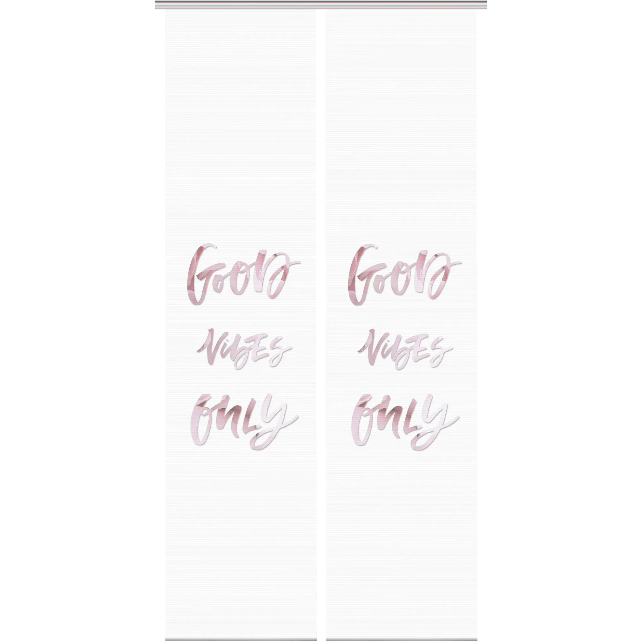 

Раздвижные шторы Vision S «VIBES ONLY SET OF 2», (2 шт.), имитация бамбука, цифровая печать, цвет rosé
