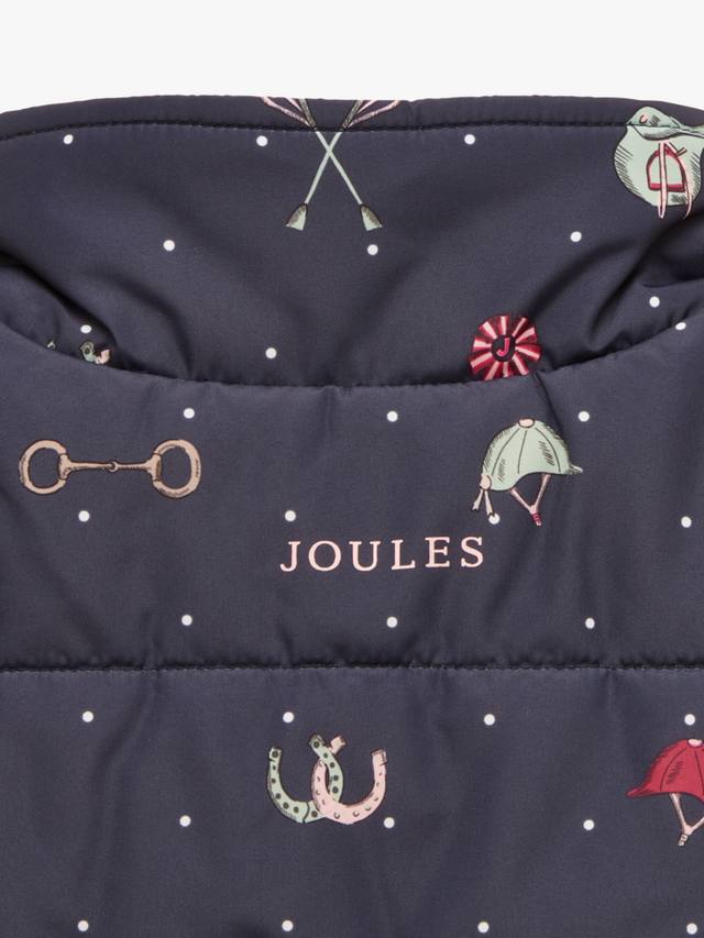 

Детский реверсивный жилет с принтом лошади Joules, Navy/Multi