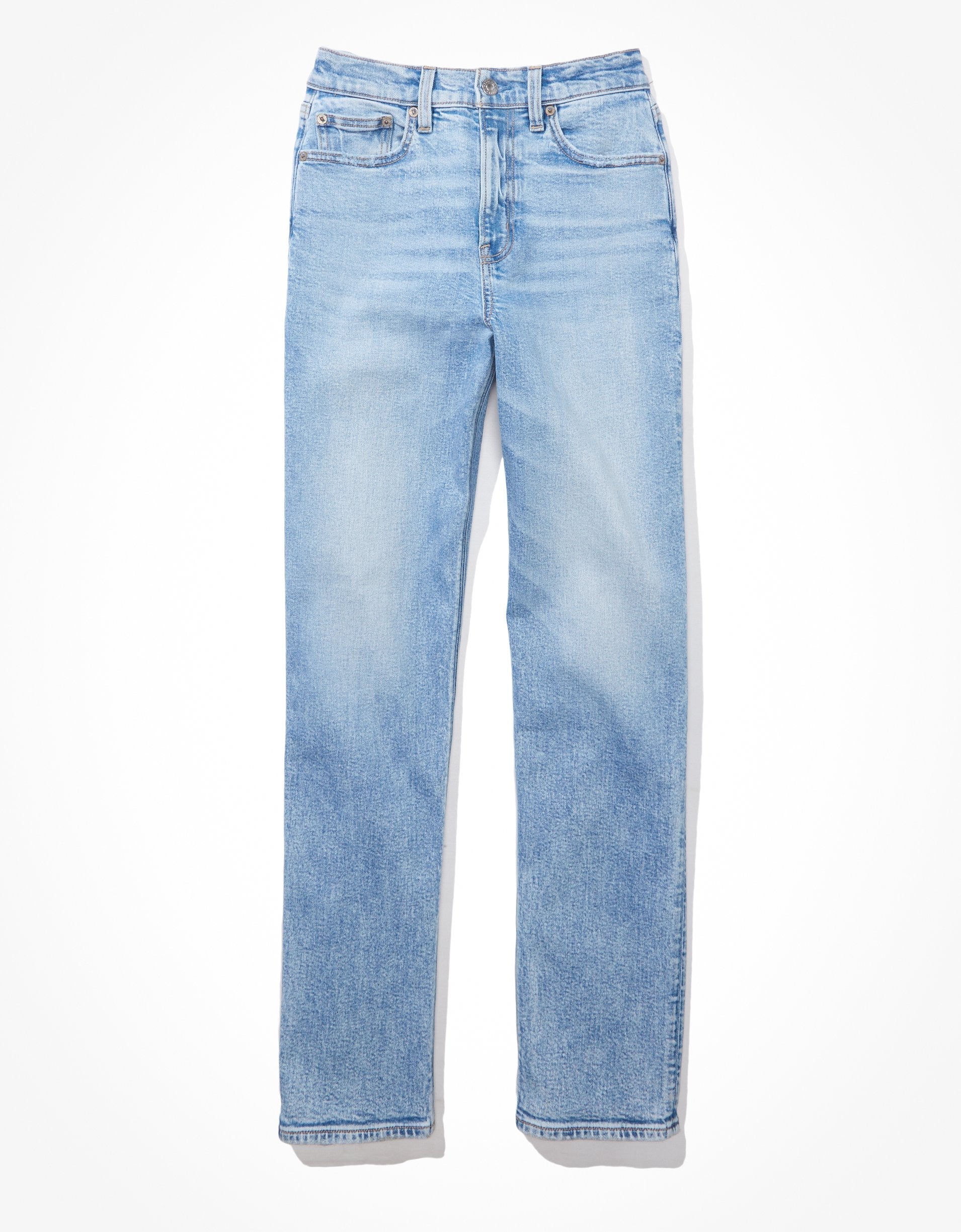 

Джинсы-бойфренды AE Stretch с самой высокой талией в стиле 90-х American Eagle Outfitters, цвет light aglow
