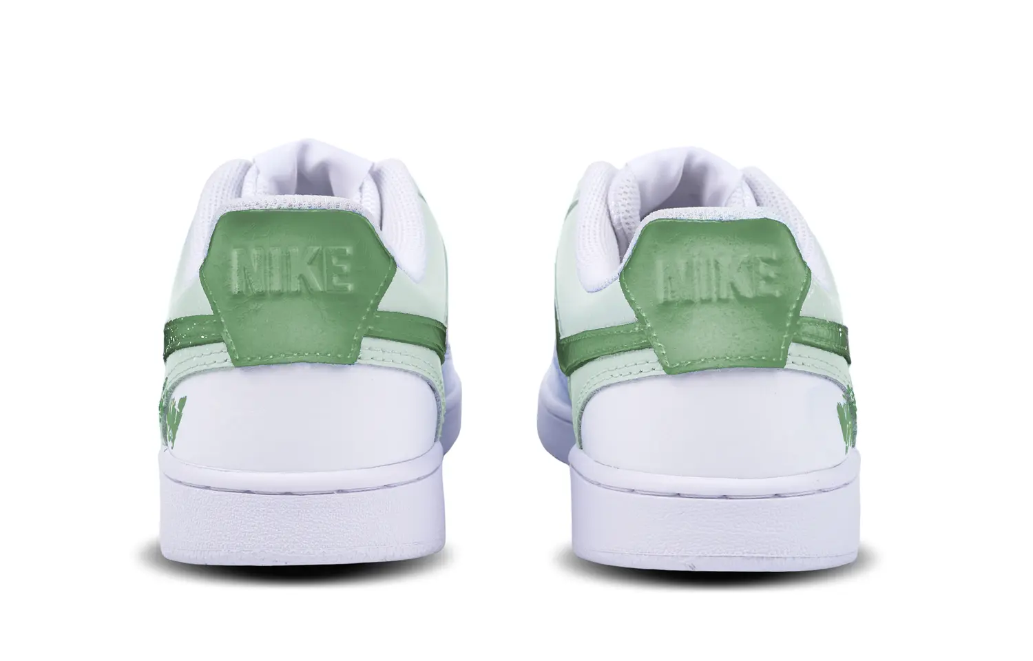 

Кроссовки Nike Court Vision Skateboarding Shoes Women's Low-top White/green, зеленый