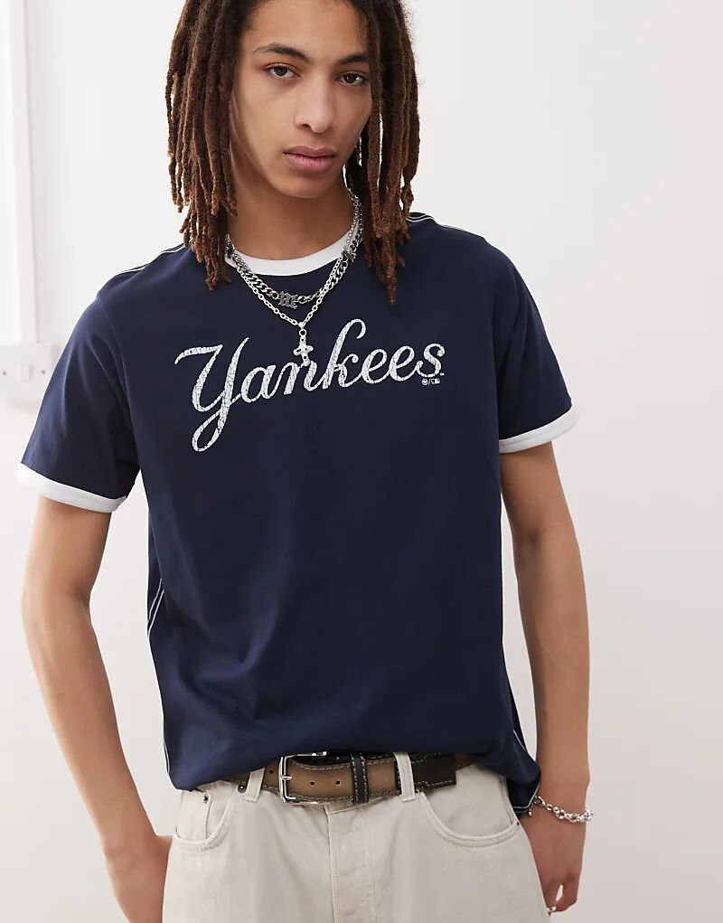 

Футболка с надписью NY Yankees темно-синего цвета 47 Brand