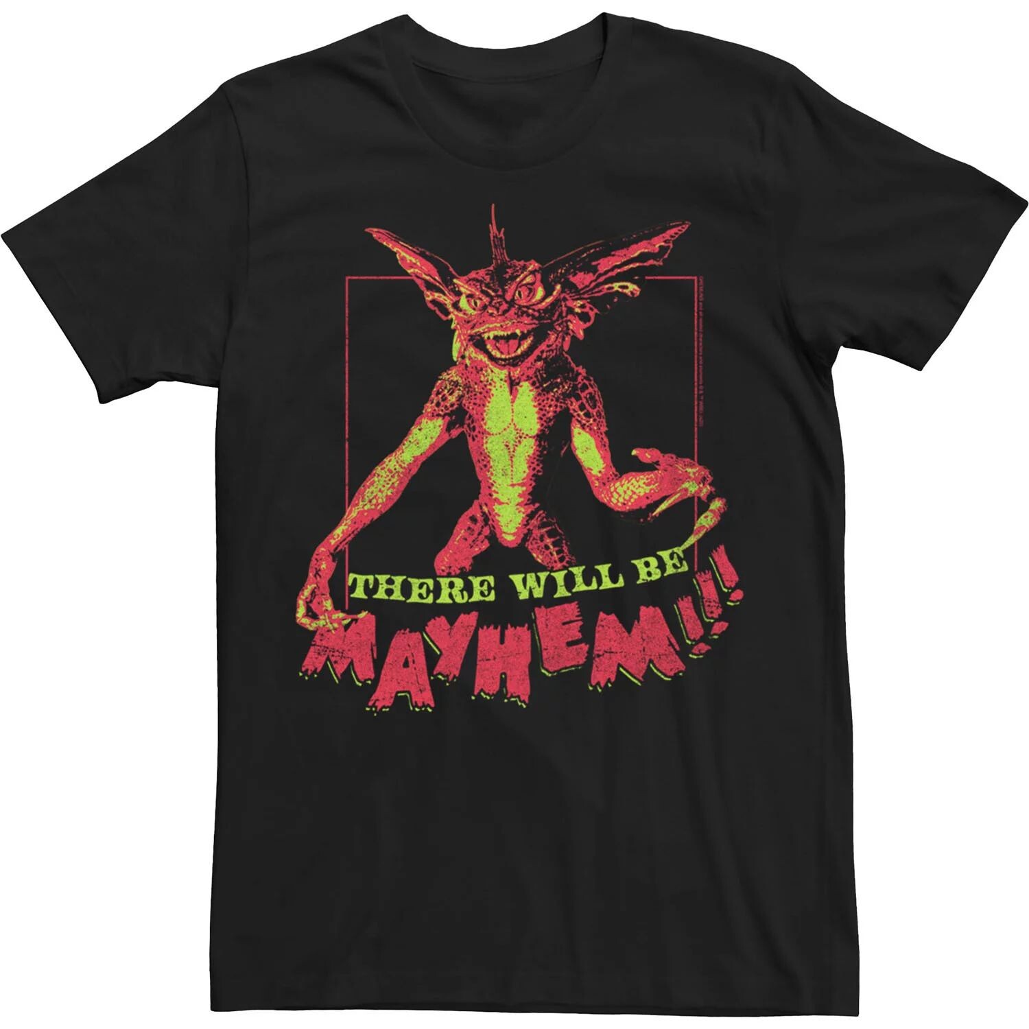

Мужская футболка с плакатом Gremlins There Will Be Mayhem Licensed Character, Черный, Мужская футболка с плакатом Gremlins There Will Be Mayhem Licensed Character