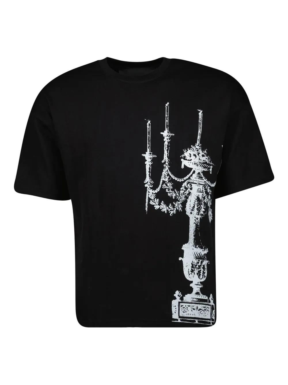 

Футболка из хлопка с рисунком люстры L8 Studio, черный