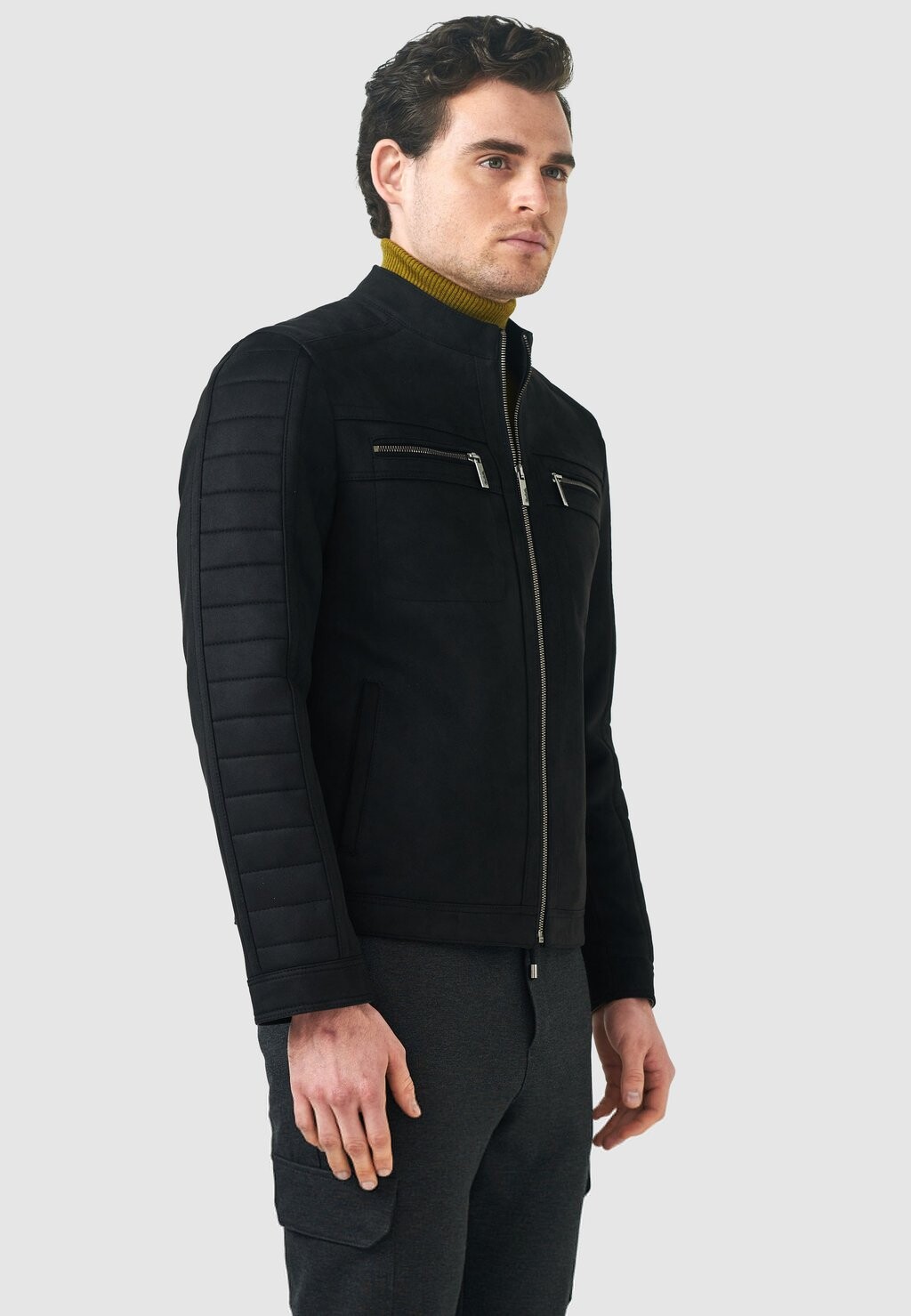 

Куртка из искусственной кожи Pierre Cardin, черный