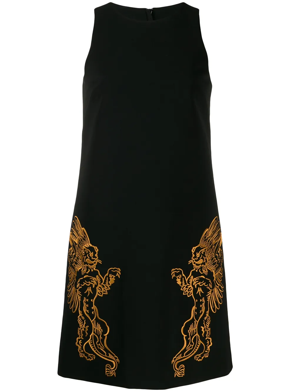 

Креповое платье Mythological Creatures Moschino, черный