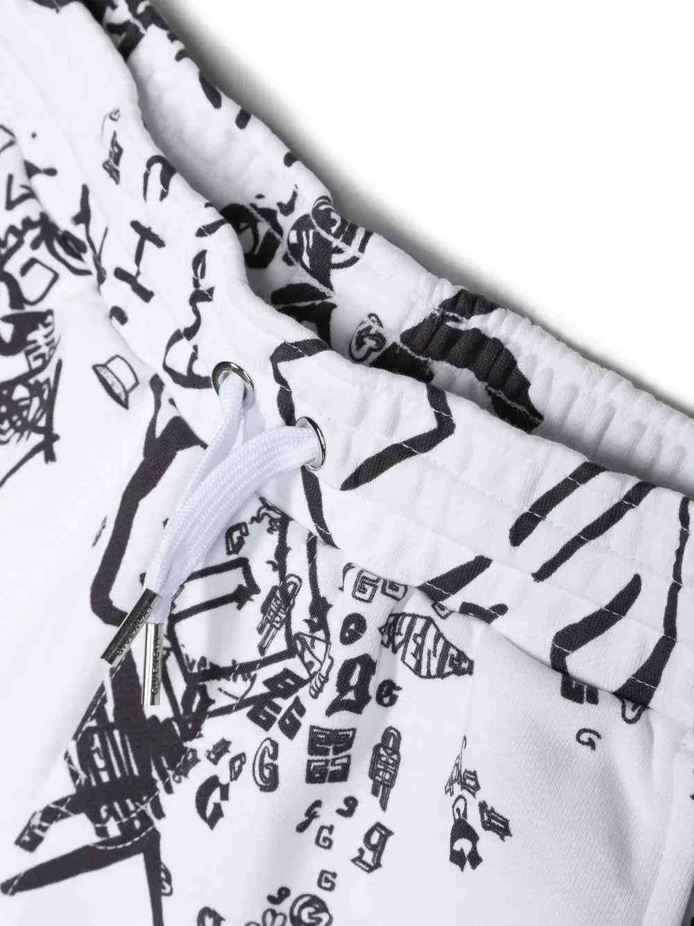 Хлопковые спортивные шорты с логотипом Givenchy Kids, белый — фото 3