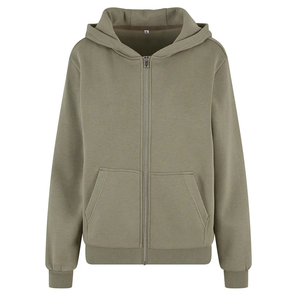 

Толстовка Build Your Brand Fluffy full zip, зеленый