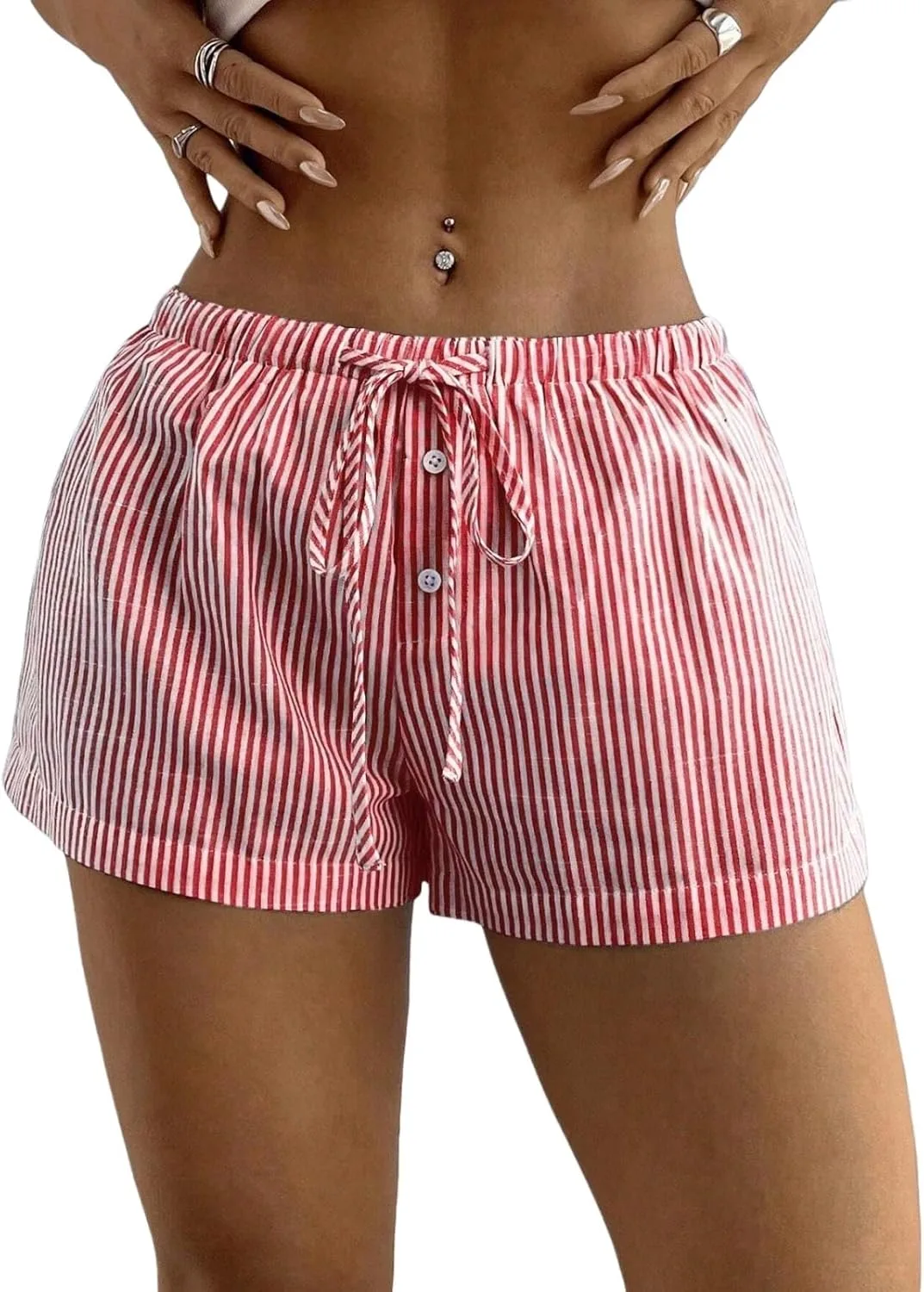 

Женские шорты-боксеры Gingham с завязками на талии Wabkderpu