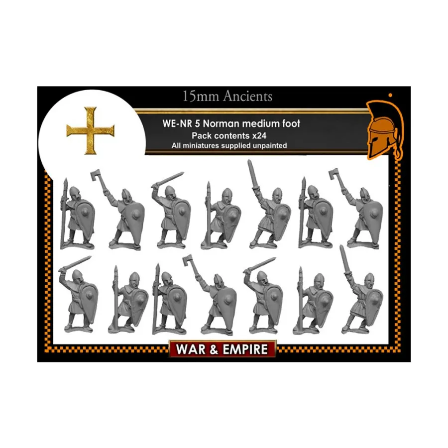 

Пехотинцы - Средний, War & Empire - Dark Ages Miniatures - Norman (15mm)