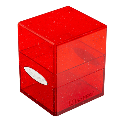 

Коробка для хранения настольных игр Satin Cube – Glitter Red