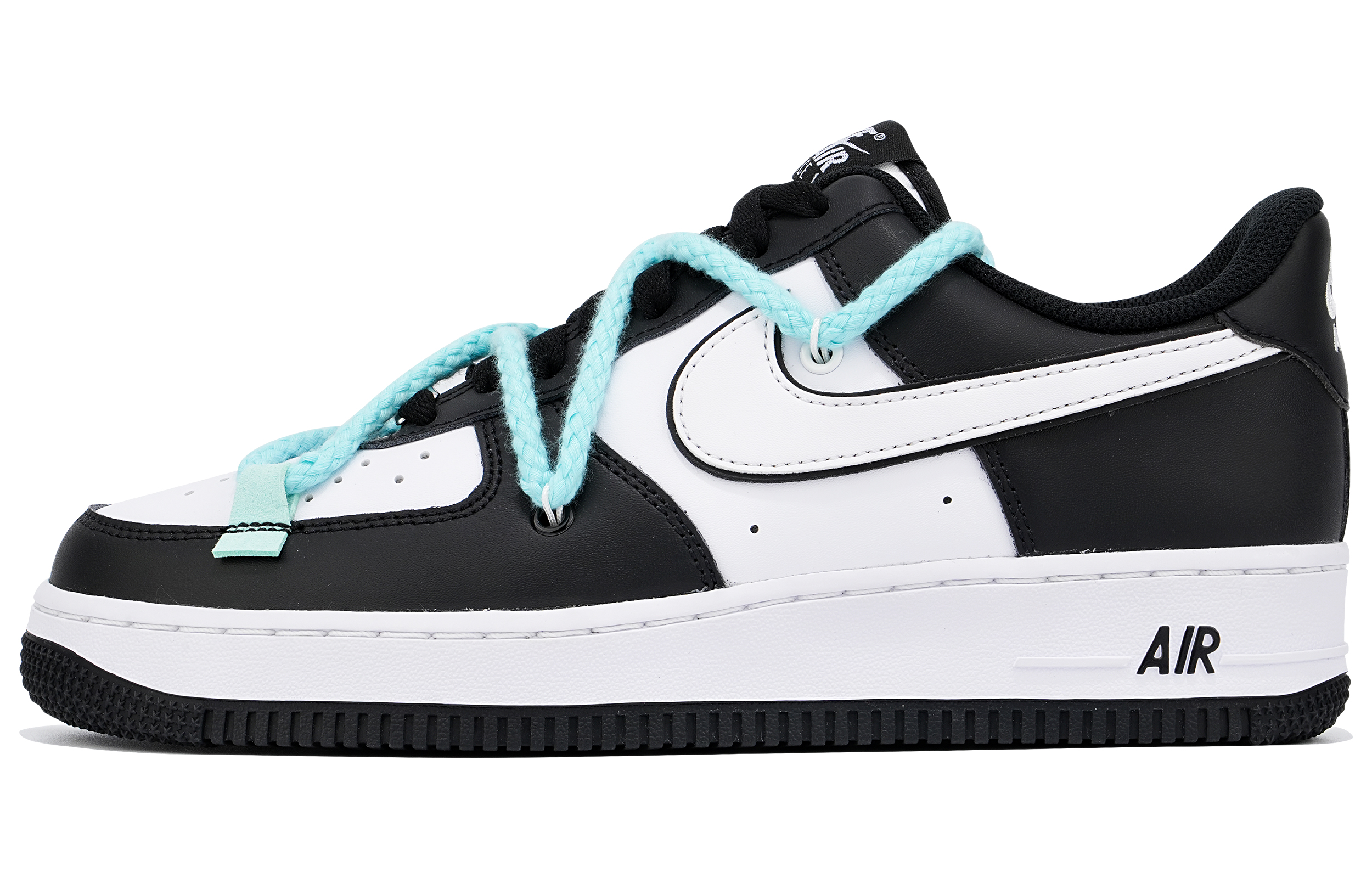 

Кроссовки Nike Air Force 1 Skateboard Shoes Women's Low-Top Black White, Черный, Кроссовки Nike Air Force 1 Skateboard Shoes Women's Low-Top Black White